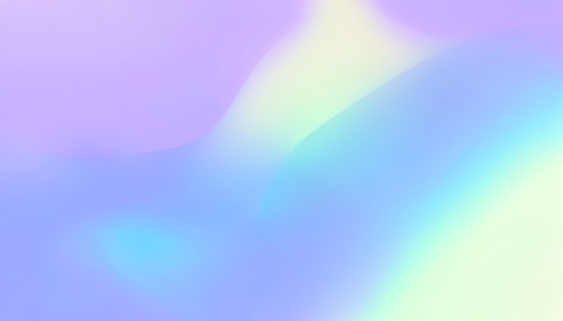 Soft abstract gradient composition blending lavender purple with mint green highlights and pale yellow accents, creating a fresh and modern mood