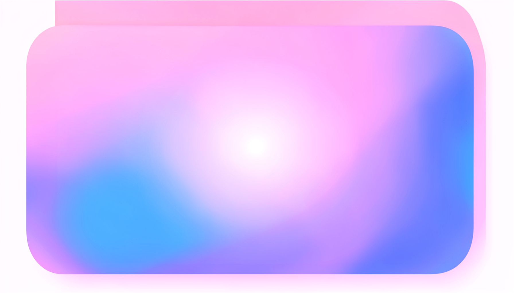 Soft pink and purple gradient panel with rounded edges and a subtle glowing center, suggesting an inviting music library.