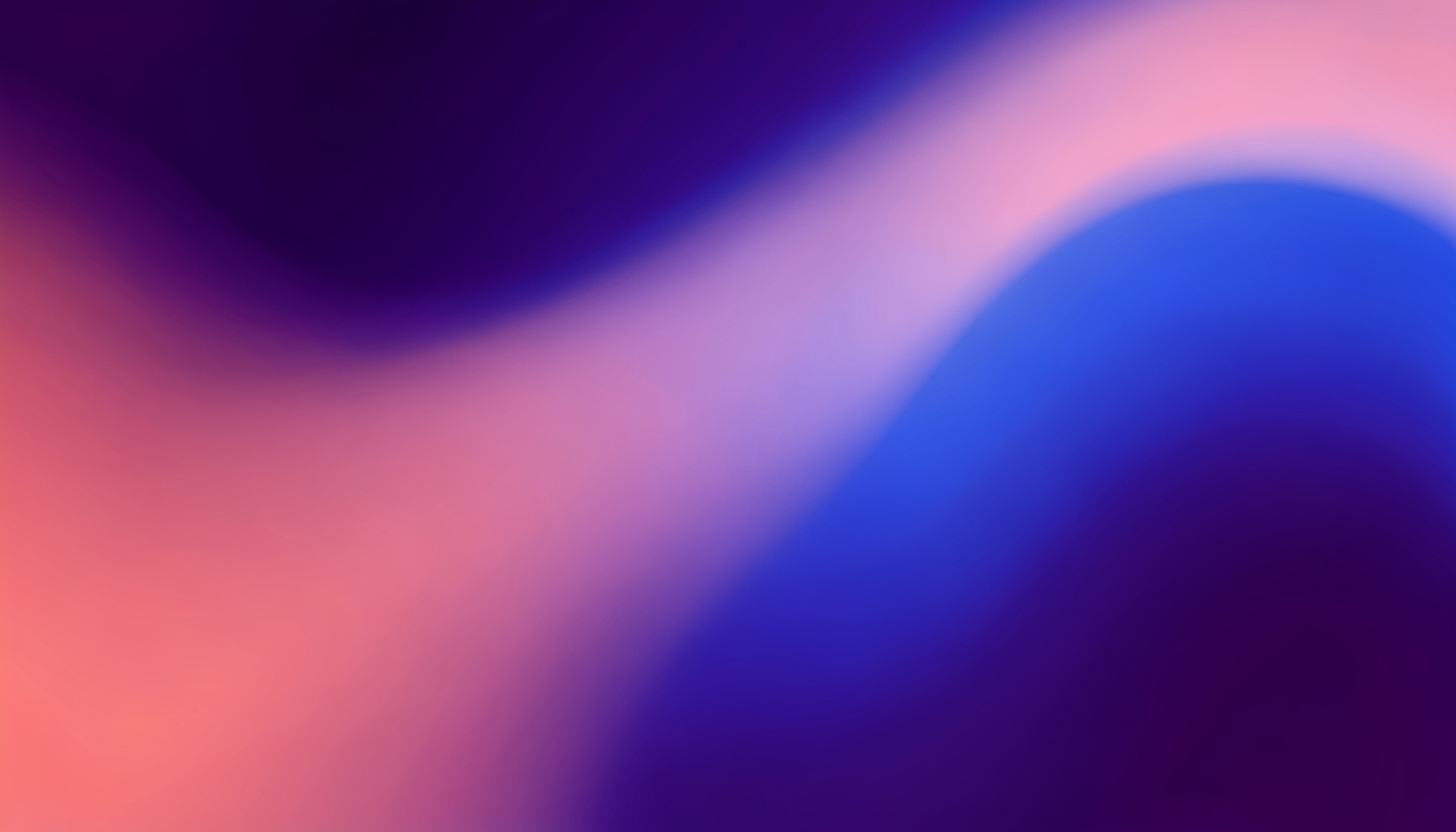 Abstract flowing gradient in deep violet and soft coral tones, smooth and atmospheric with no figures or objects, evoking a music library mood